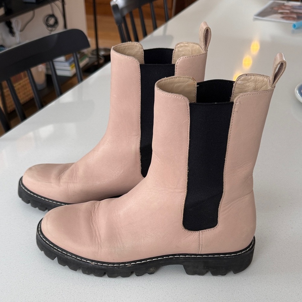 J. Crew Pink Chelsea Boots